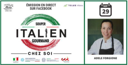 »Souper gourmand italien chez soi! » recettes et dégustation de Prosecco.