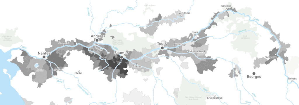 Carte viticole Val de Loire