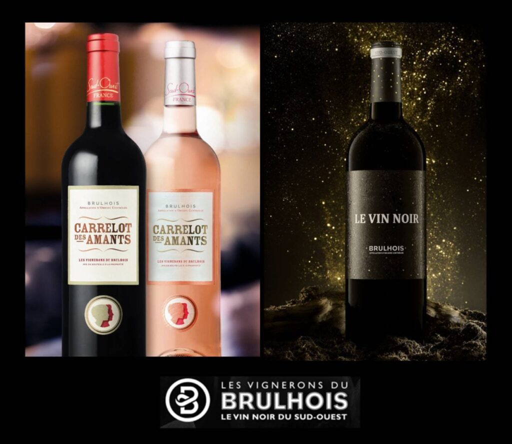 3 bouteilles de Vins dégustés des Vignerons du Brulhois