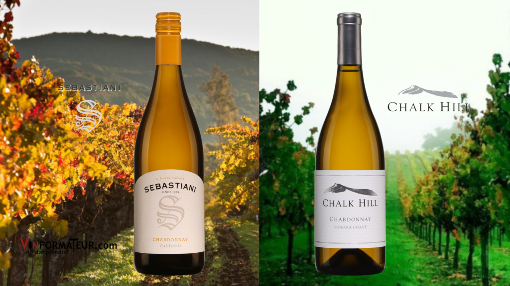 2 très beaux Chardonnay de Sonoma Coast!