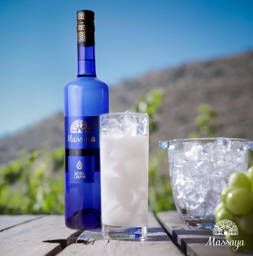 Verre d'Arak de Massaya sur glace