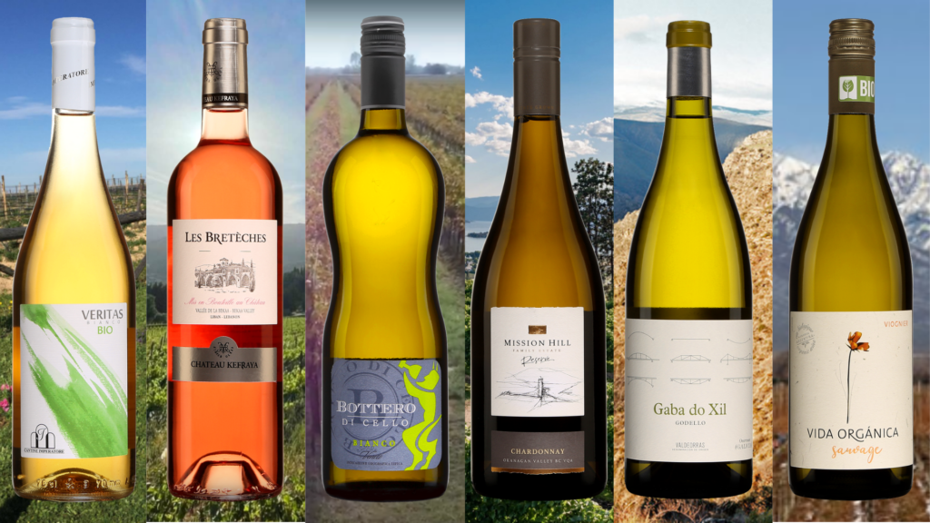 Rose, orange et blanc. Les couleurs des vins de l’été!