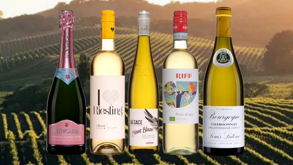 Un mousseux rosé et quatre vins blancs sous les 20$!