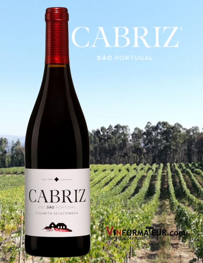 Bouteille de Quinta da Cabriz, Colheita Selecionada, Portugal, Dao, Quinta da Cabriz, 2017 et vignobles