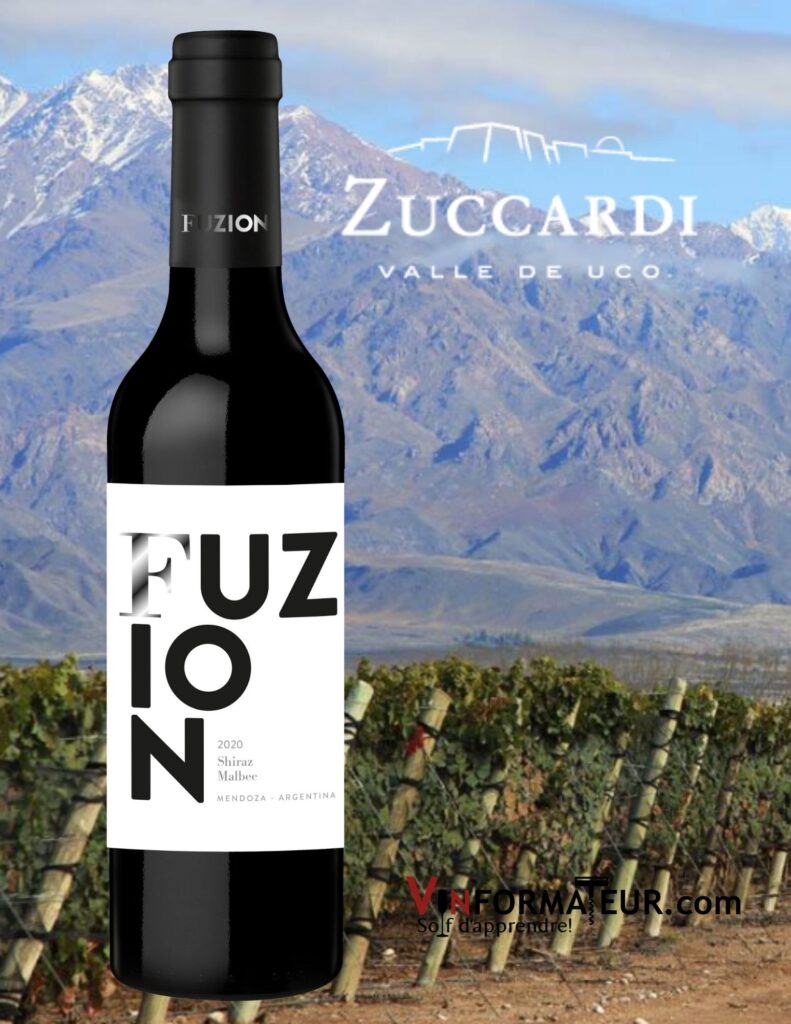 Bouteille de Fuzion Shiraz Malbec 2019 - Nouvel habillage