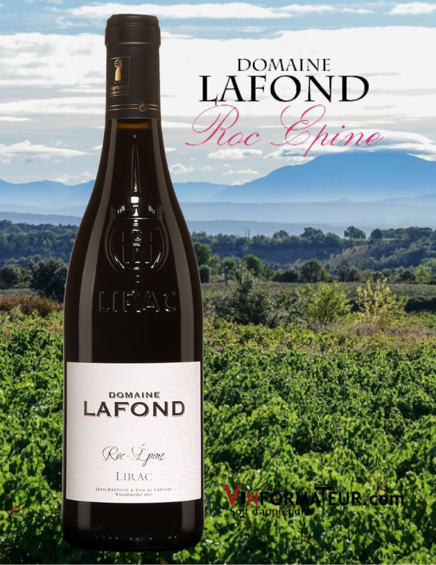 Domaine Lafond, Roc-Épine, France, Vallée du Rhône, Lirac, vin rouge bio, 2019
