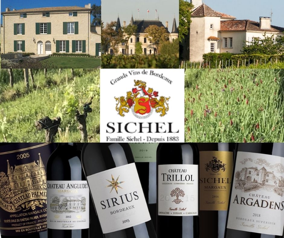 Maison Sichel, propriétés et marques de vins