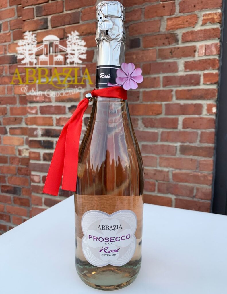 Bouteille de Abbazia di San Gaudenzio, Prosecco DOC rosé, Extra Dry, Millesimato, Italie, Vénétie, 2020