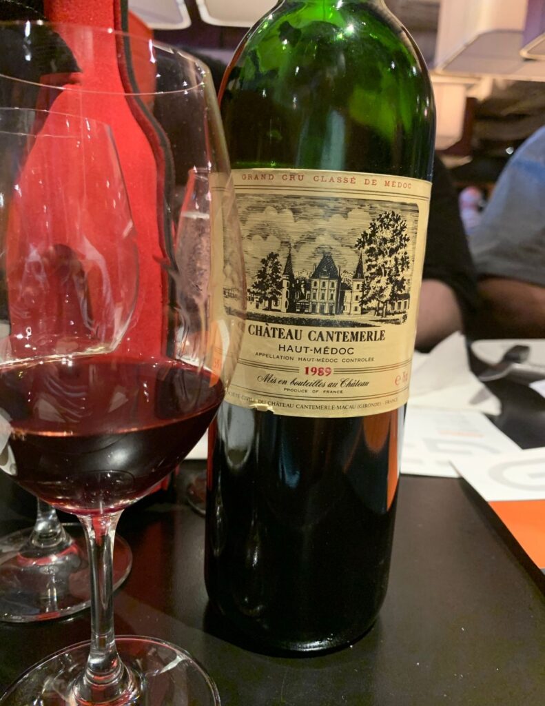 Bouteille de Château Cantemerle, Haut-Médoc, 5e Cru Classé, 1989