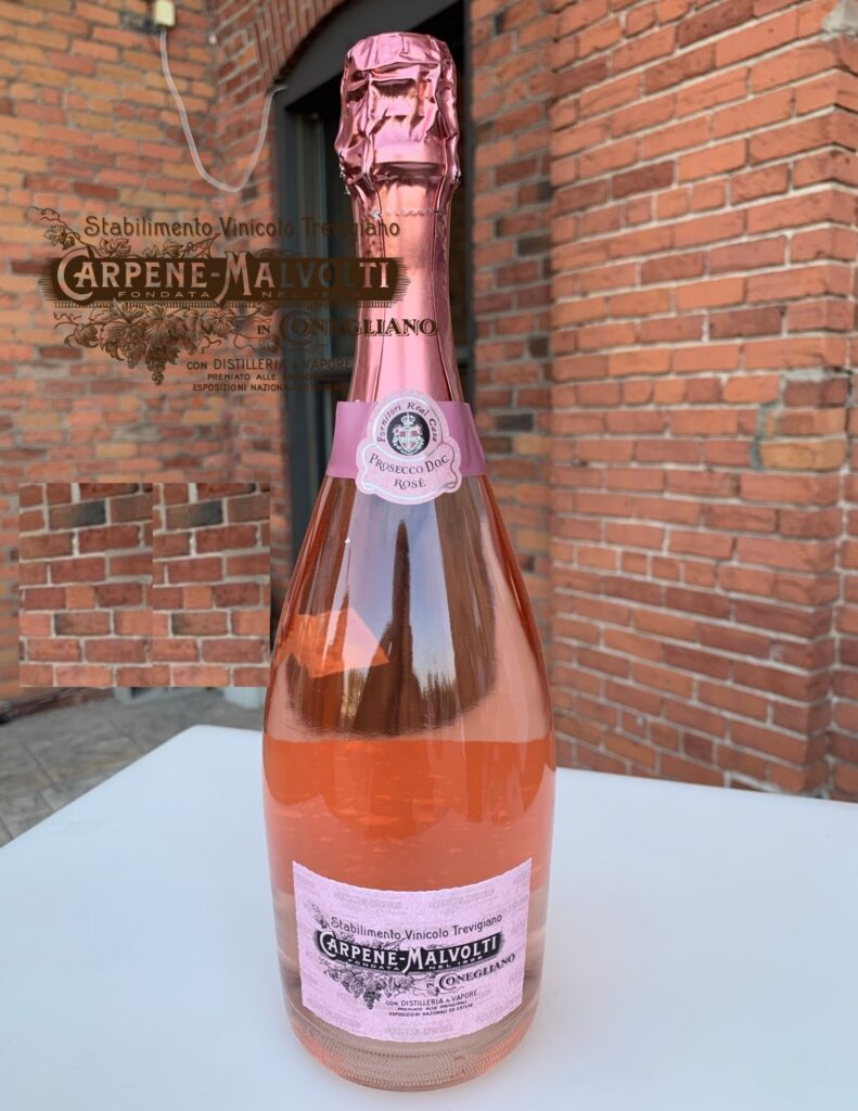 Bouteille de Carpenè Malvolti, Prosecco DOC rosé, Brut, Millesimato, Italie, Vénétie, 2020