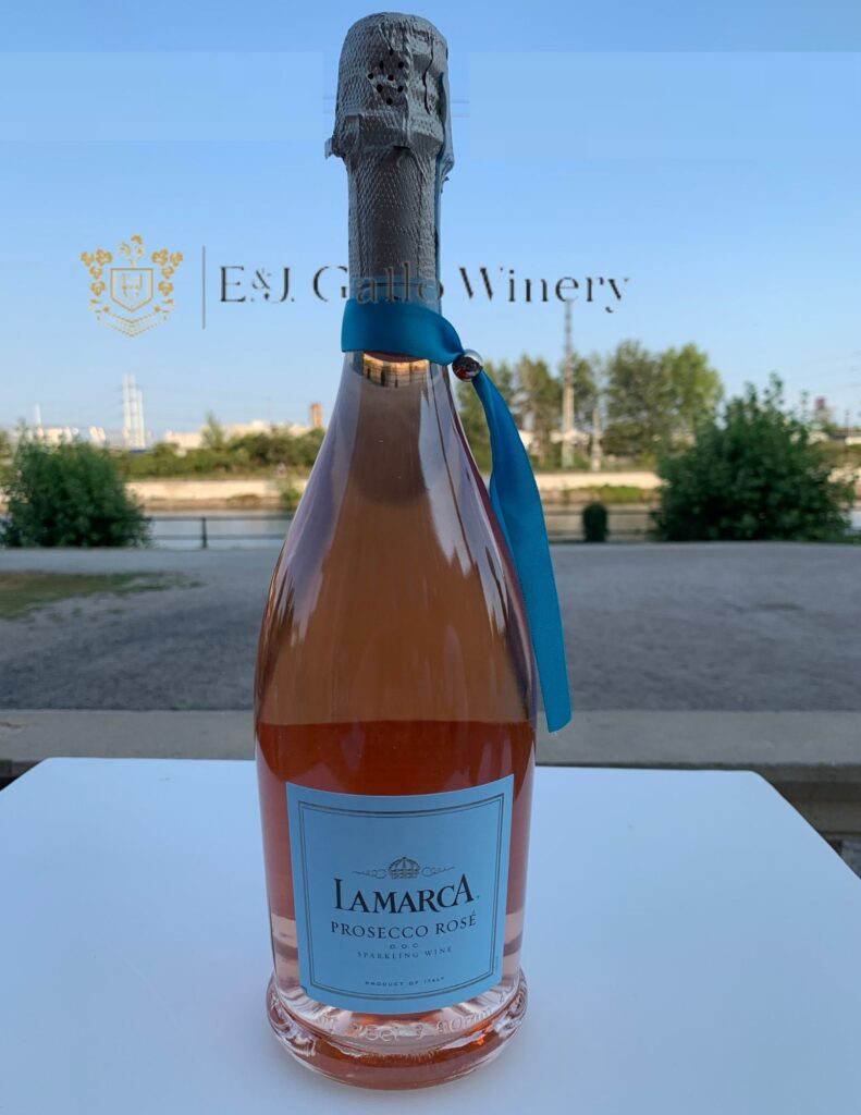Bouteille de La Marca, Prosecco DOC rosé, Extra Dry, Millesimato, Italie, Vénétie, 2020