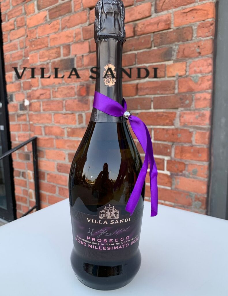 Bouteille de Villa Sandi, Prosecco DOC rosé, Brut, Millesimato, Il Fresco, Italie, Vénétie, 2020