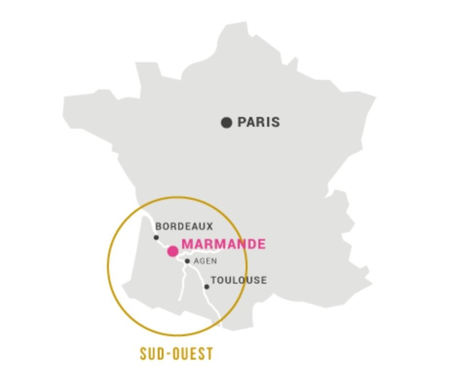 Carte viticole Sud-Ouest, Marmande