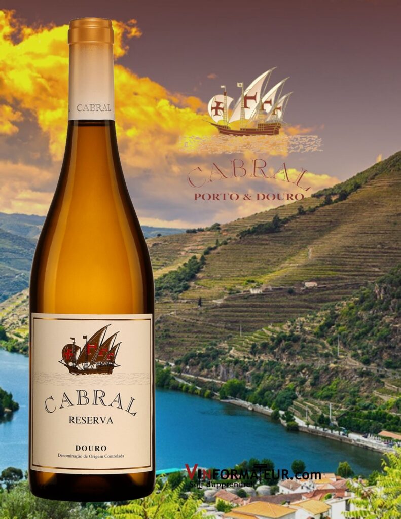 Bouteille de Cabral, Reserva, Portugal, Douro, Vallegre Vinhos do Porto SA, vin blanc, 2019