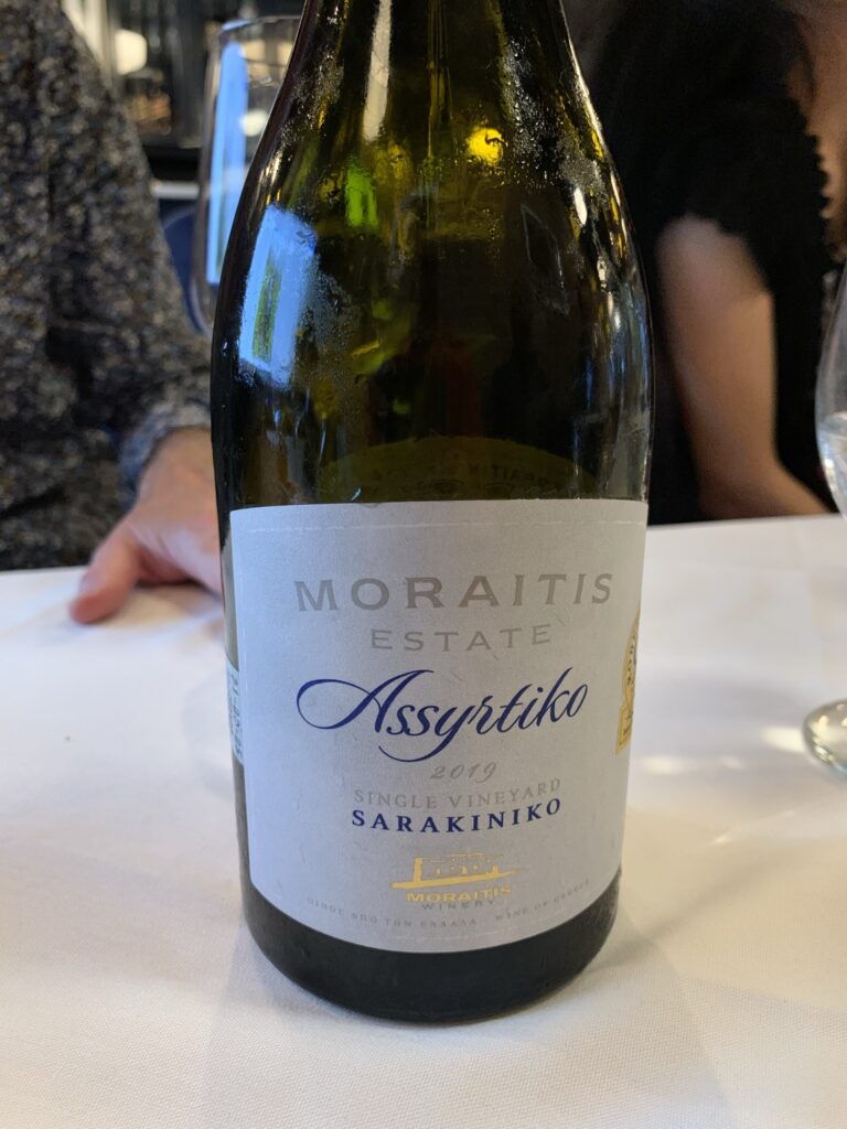 Bouteille de Moraitis Estate, Assyrtiko, Sarakiniko, Single Vineyard, 2019