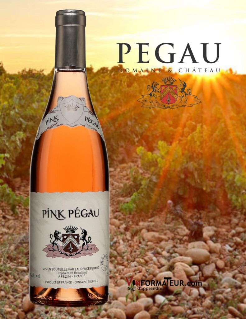 Bouteille de Pink Pégau, Château Pégau, Vin de France, 2020 et vignobles