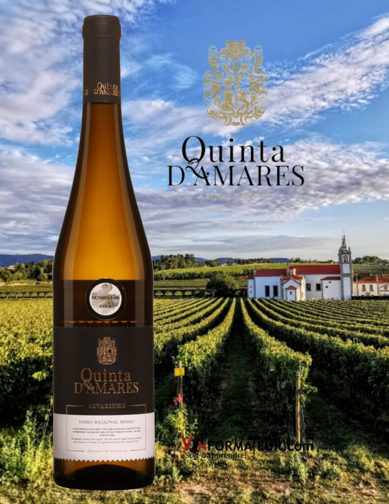 Bouteille de Quinta d’Amares, Alvarhino, Portugal, Vinho Verde, 2019