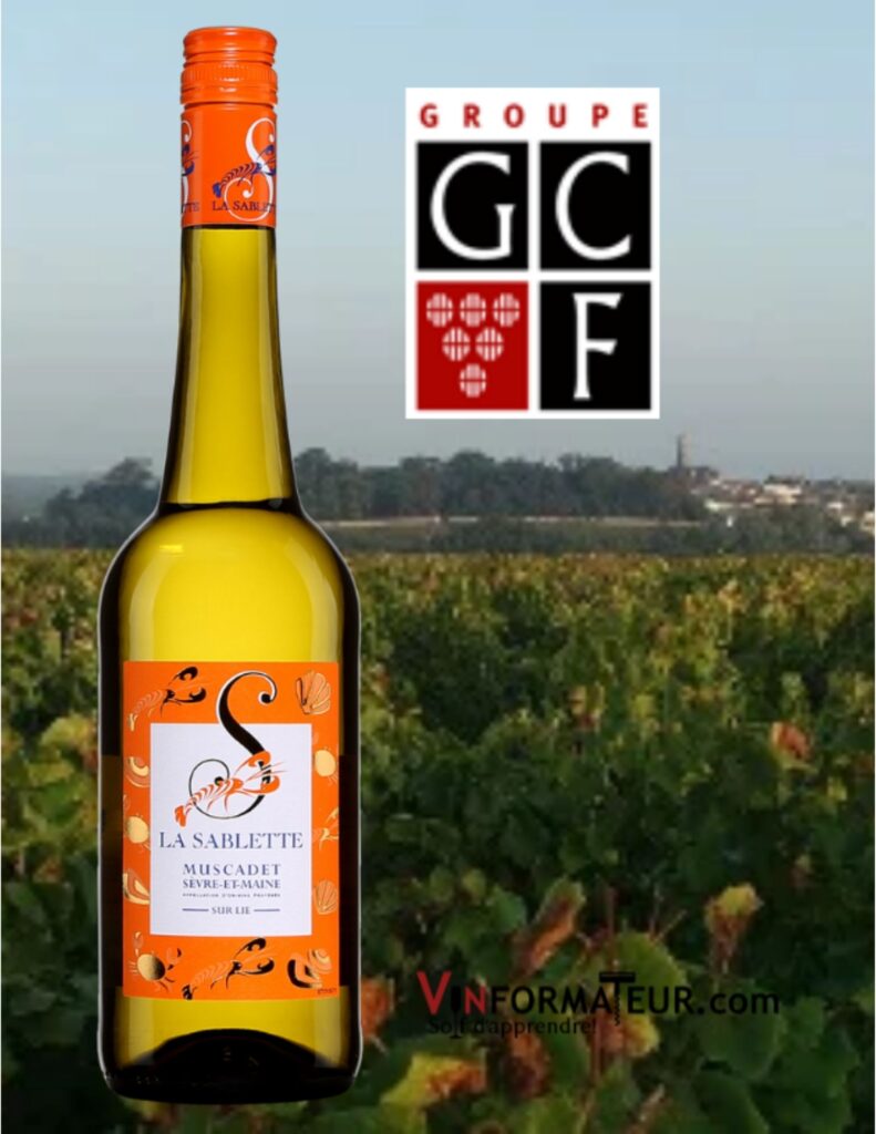 Bouteille de La Sablette, Val de Loire, Muscadet-Sèvre et Maine sur Lie, 2020