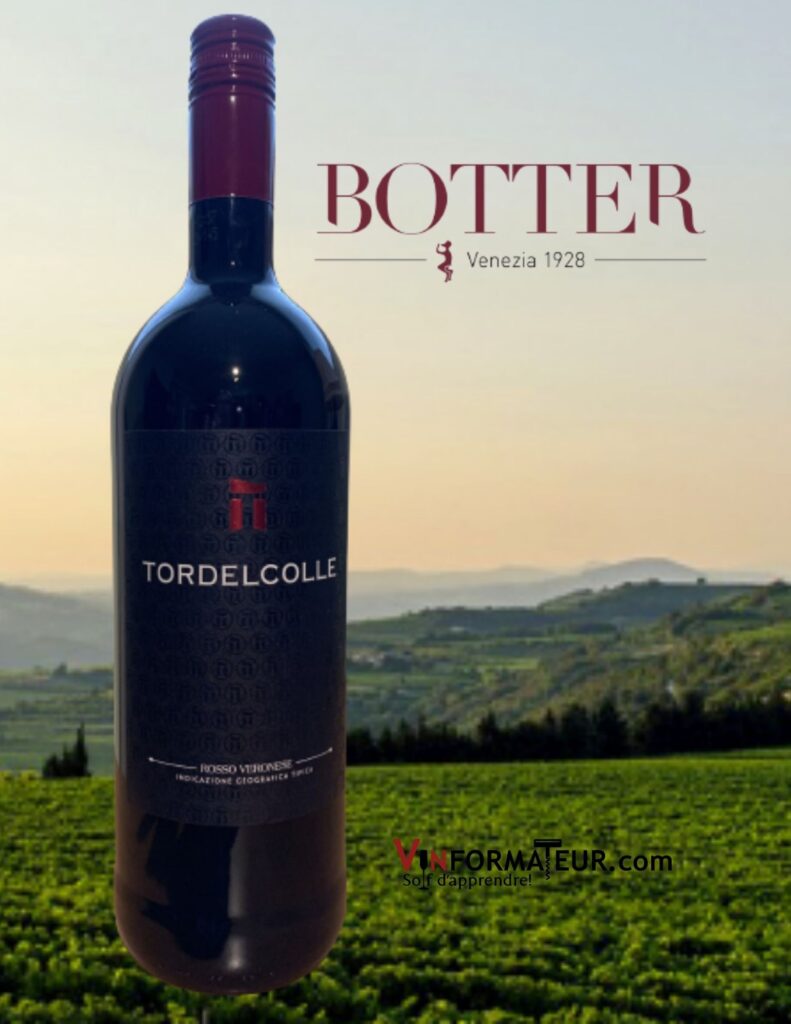 Bouteille de TorDelColle, Italie, Rosso Veronese, Vénétie, 2020