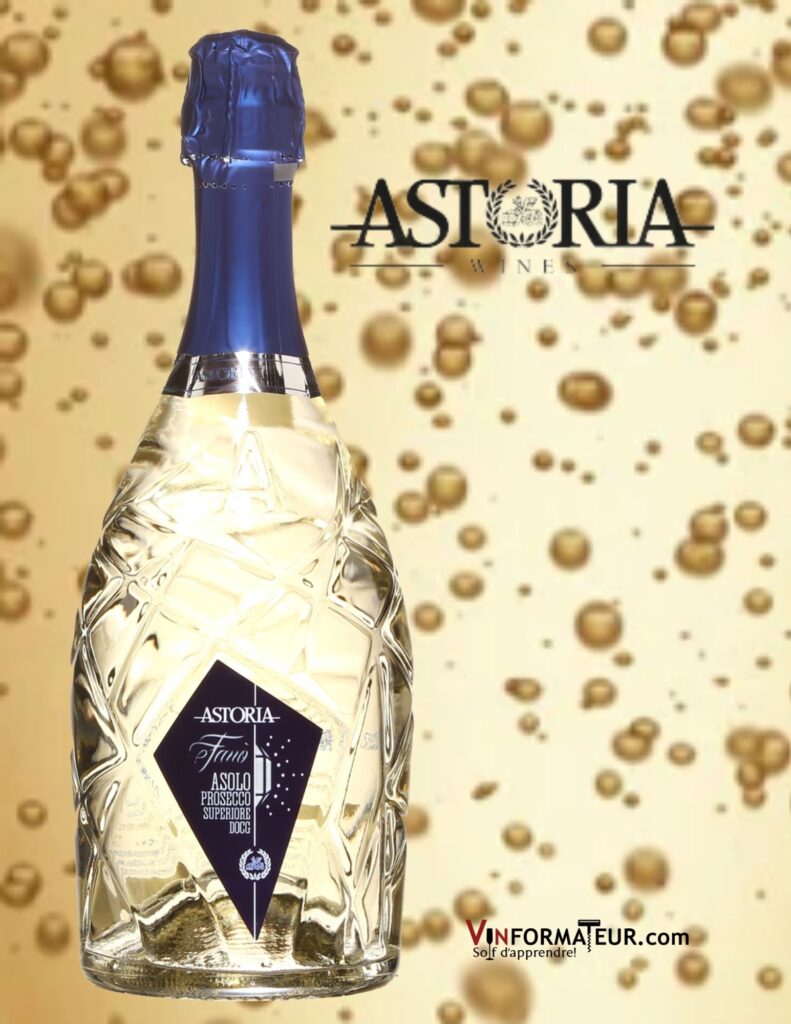 Bouteille de Astoria, Fano, Asolo Prosecco Superiore DOCG, Italie, Vénétie, millésimé
