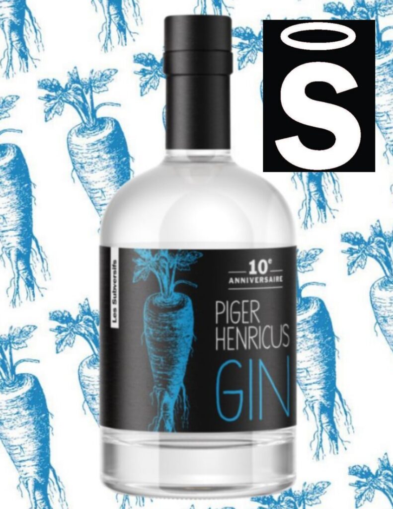 Bouteille de Dry Gin, Piger Henricus, Québec, Sorel-Tracy, 500 ml