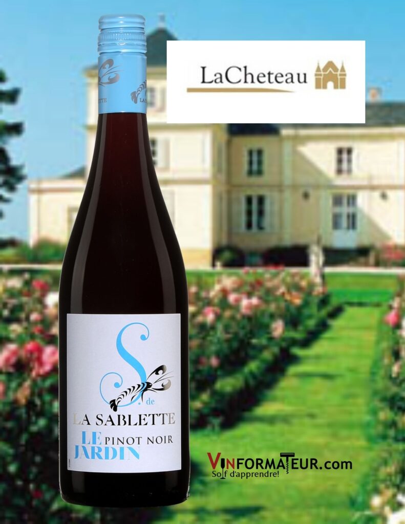 Bouteille de Le Jardin d’Éolie, Pinot Noir, La Sablette, Vin de France, vin rouge, 2020