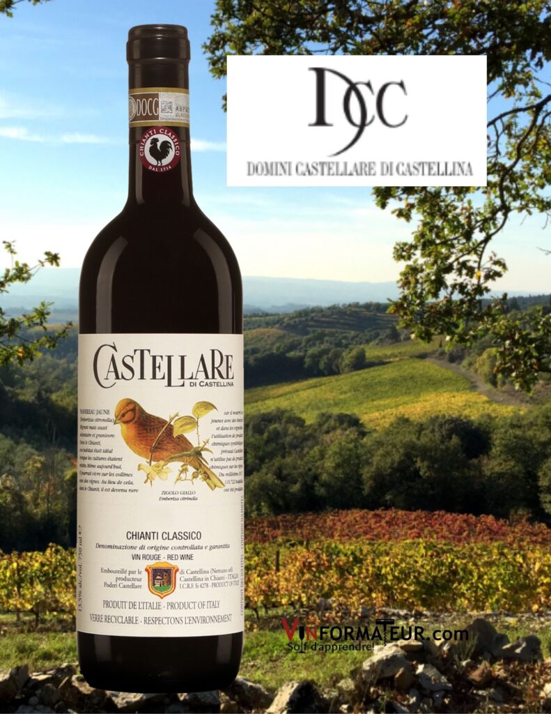 Bouteille de Castellare di Castellina, Chianti Classico, Italie, 2019