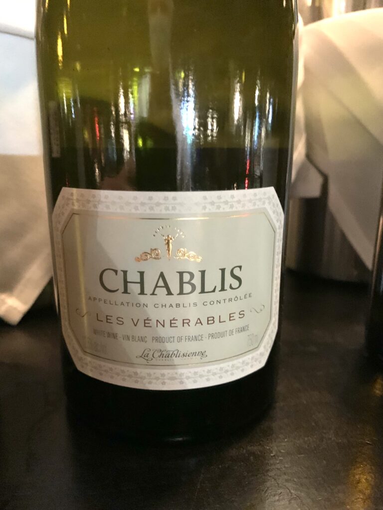 Bouteille de Chablis, Les Vénérables, La Chablisienne, Vieilles Vignes