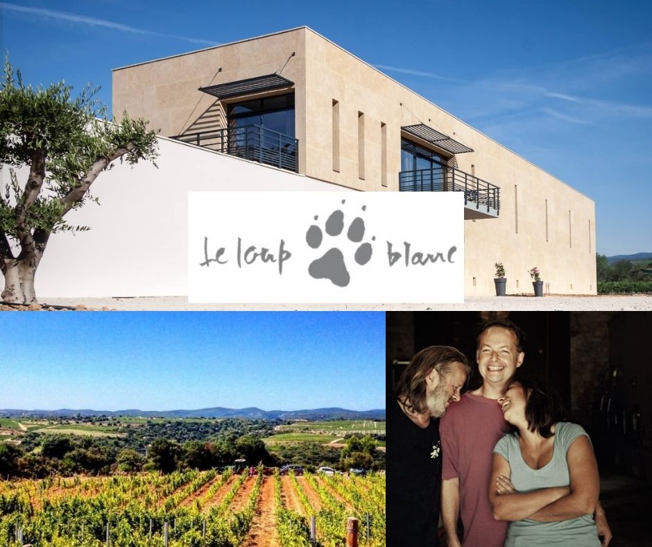 Vignoble du Loup Blanc: Alain Rochard, Nicolas Gaignon, Carine Farre, chai et vignobles