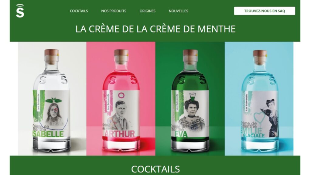 Site Web cremedementhe.ca - Les Subversifs