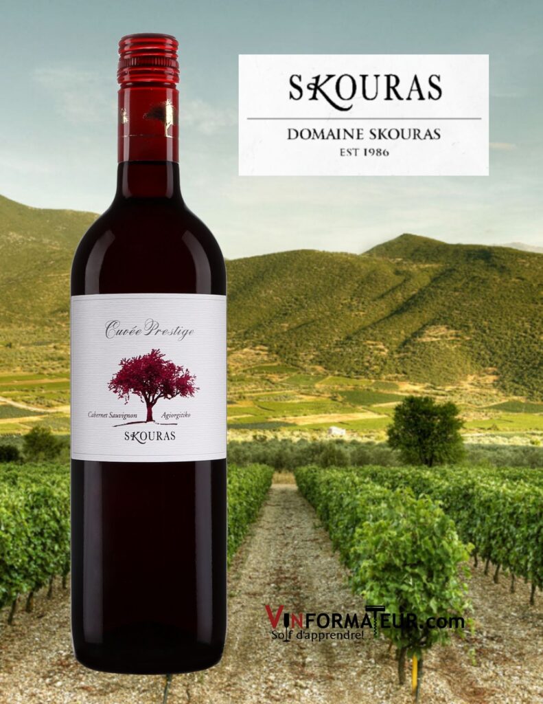 Bouteille de Domaine Skouras, Cuvée Prestige Cabernet-Sauvignon, Agiorghitiko, Grèce, Péloponnèse IGP, 2019