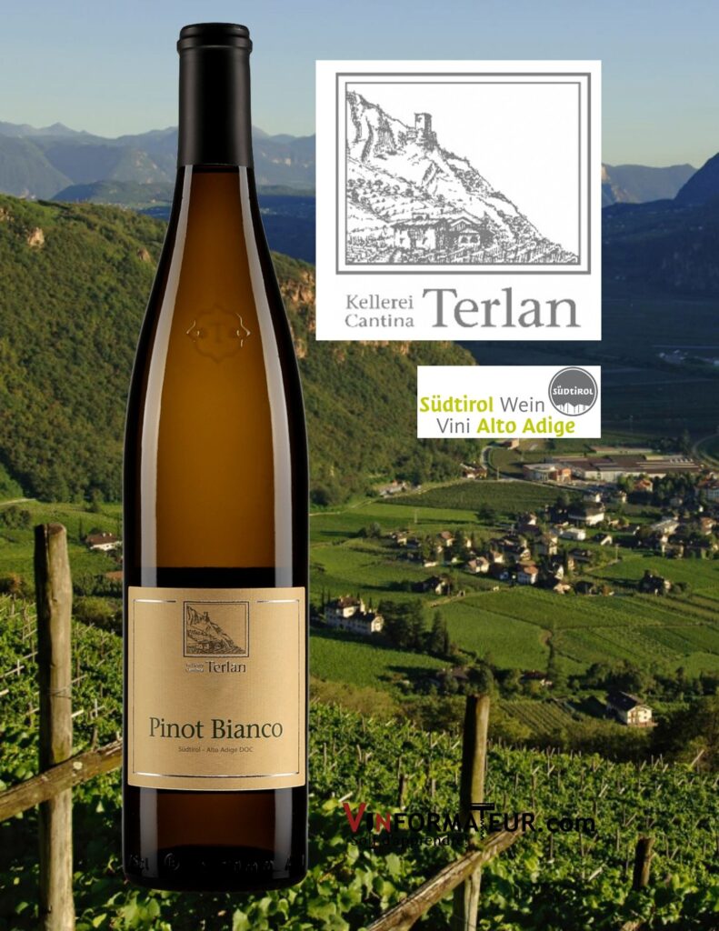 Bouteille de Pinot Bianco, Cantina Terlan, Italie, Alto Adige DOC/Sudtirol, 2020