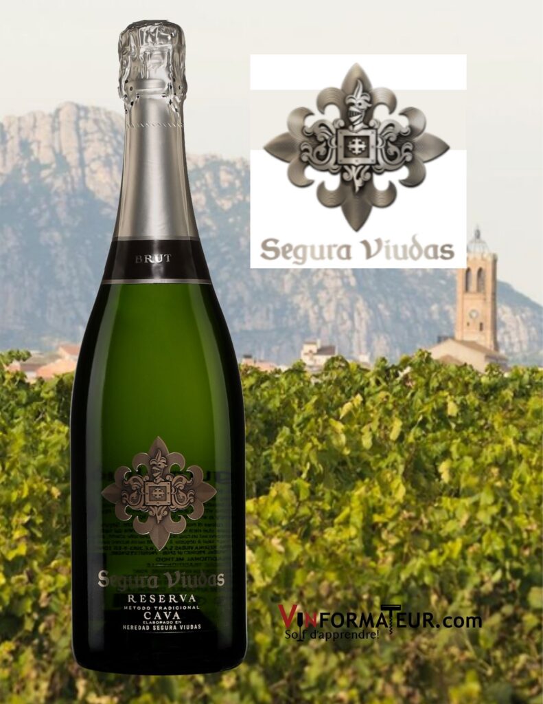 Bouteille de Segura Viudas, Cava, Reserva, Brut, Espagne