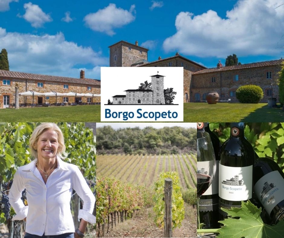 Borgo Scopeto: Elisabetta Gnudi Angelini, chai, vignobles et bouteilles