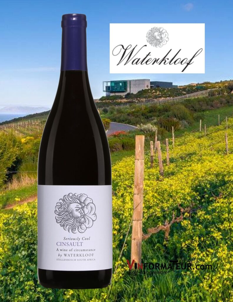 Bouteille de Cinsault, Seriously Cool, Waterkloof, Afrique du Sud, Stellenbosch, 2020