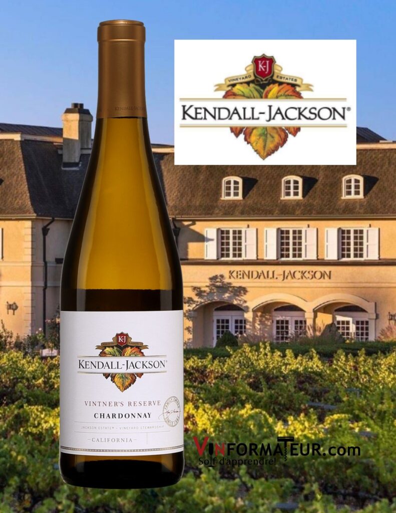 Bouteille de Chardonnay, Kendall-Jackson, Vintners Reserve, Californie, 2020