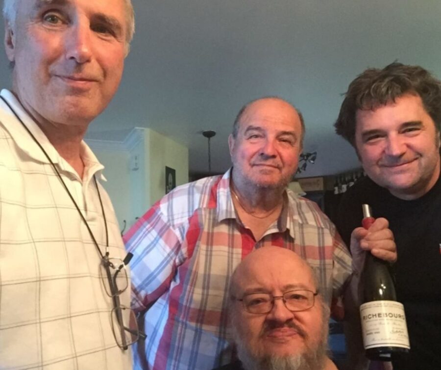 Les Moustiquaires: de gauche à droite - Claude Lalonde (Vinformateur), Bob, Stéphane et Ben.