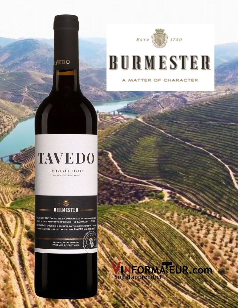 Bouteille de Tavedo, Portugal, Douro DOC, Burmester, Sogevinus, 2019