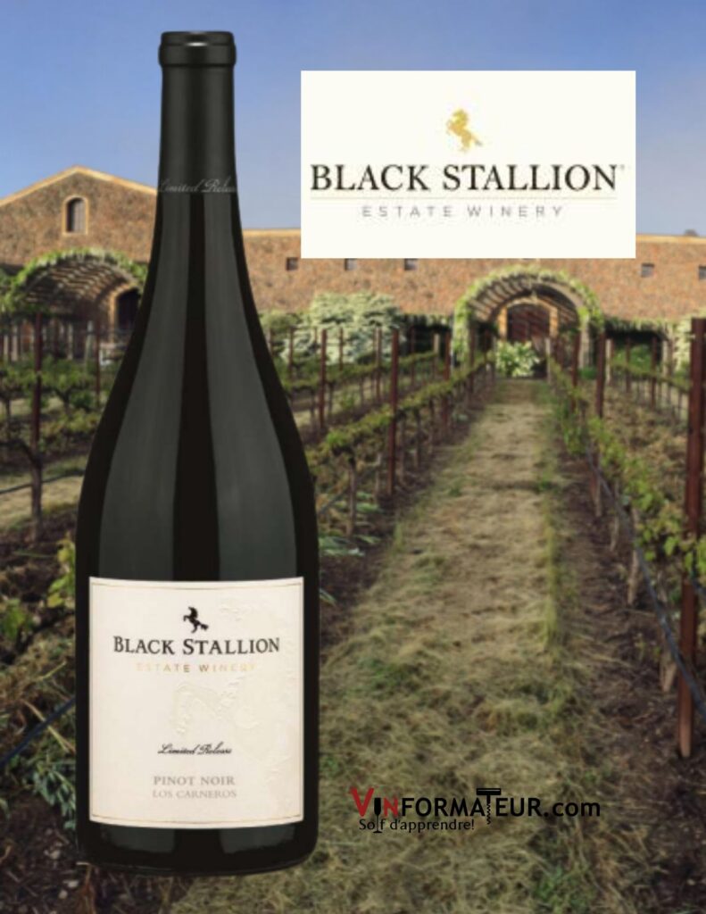 Bouteille de Black Stallion, Pinot Noir, Limited Release, Los Carneros, Delicato Family, 2017