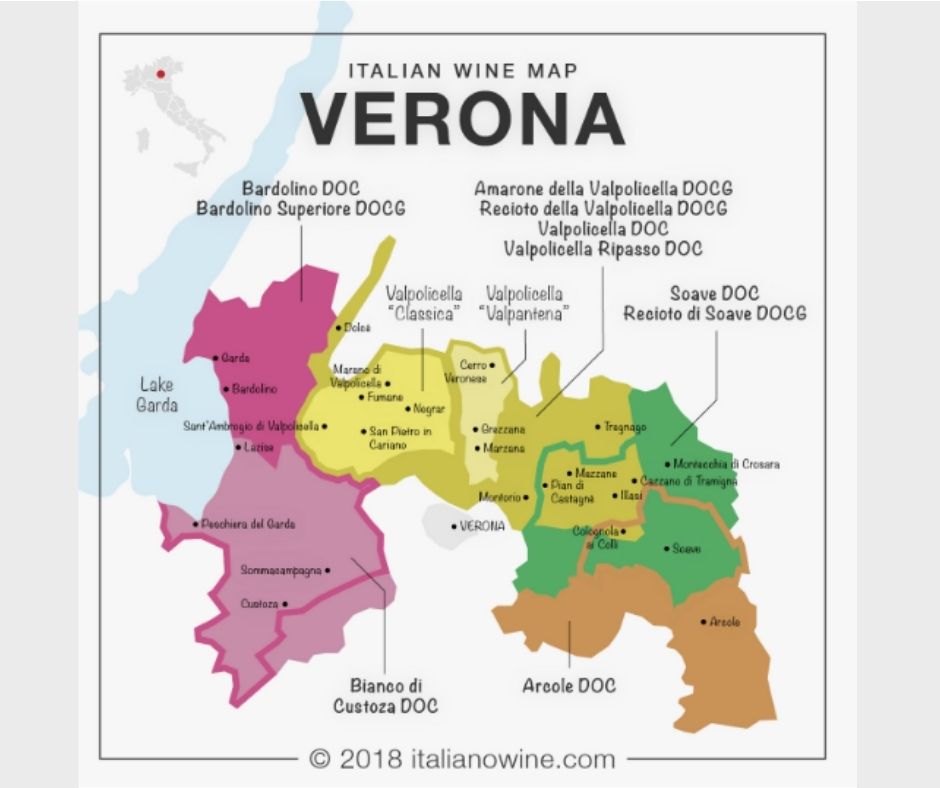 Carte viticole Verona
