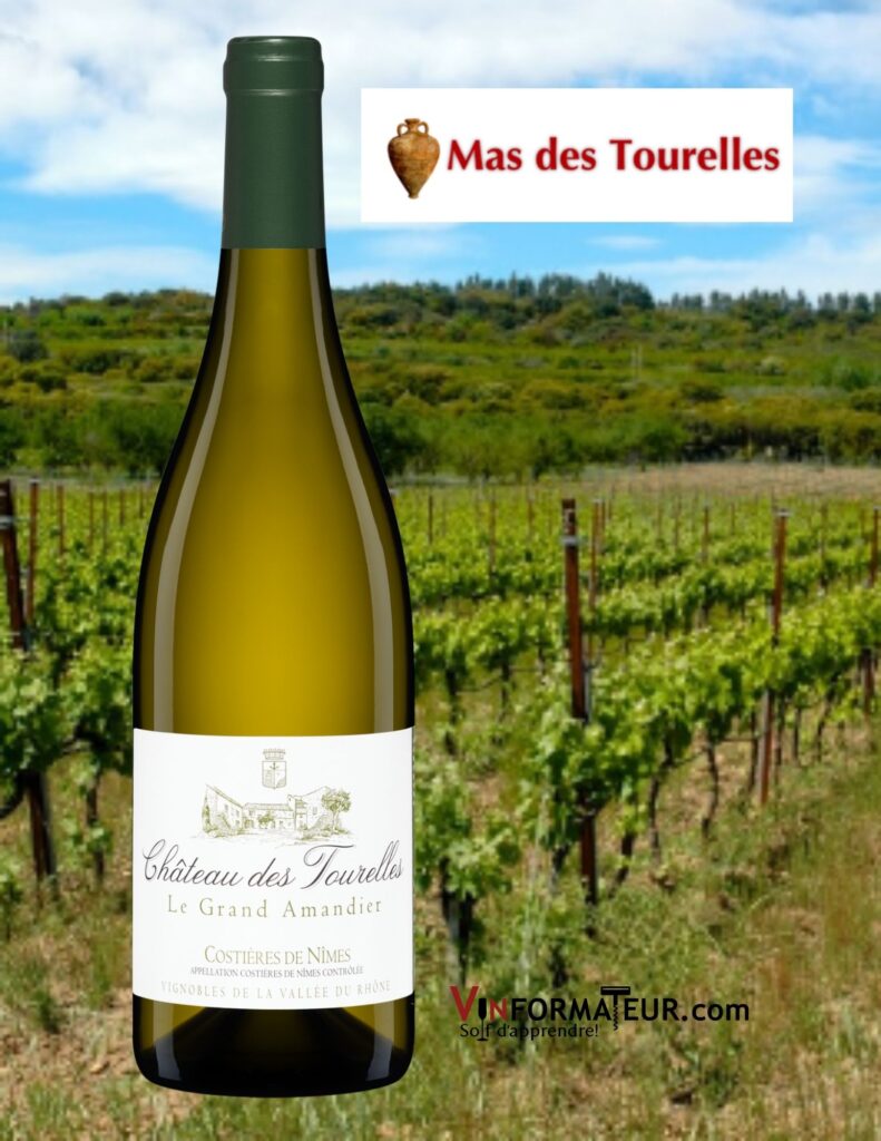 Bouteille de Château des Tourelles, Le Grand Amandier, France, Costières de Nîmes, 2020