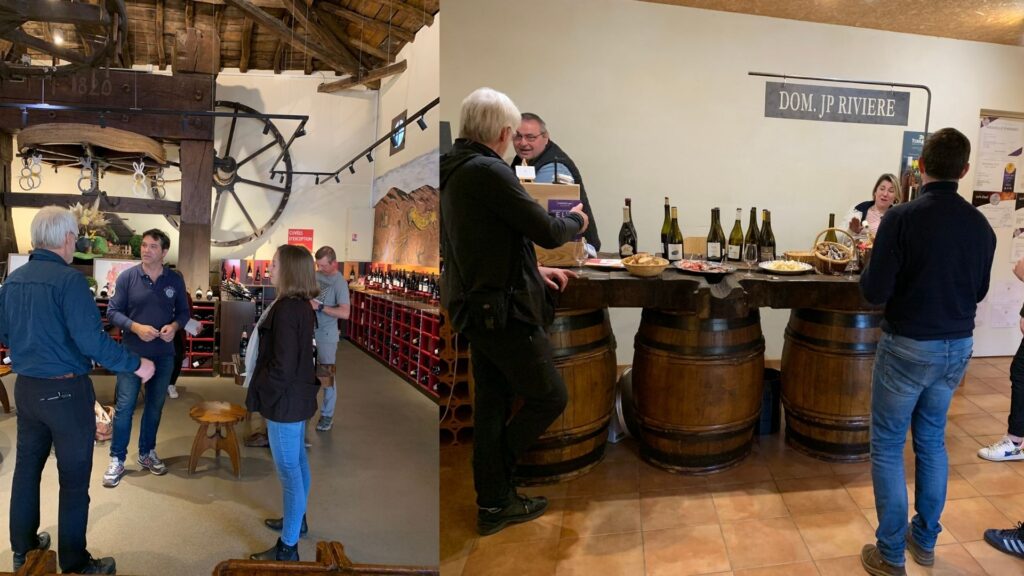 Rencontres avec le groupe Terres de Brouilly (gauche) et le collectif Les Pierres Dorées.