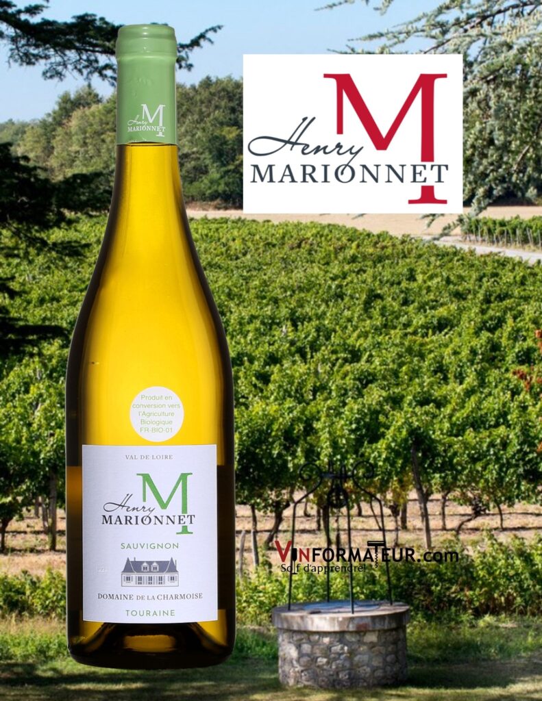 Bouteille de Henry Marionnet, M, Domaine de la Charmoise, Sauvignon blanc, France, Val de Loire, Touraine AOC, 2020