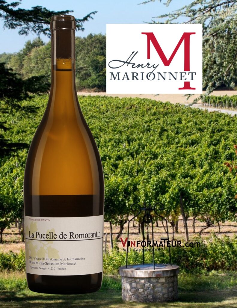 Bouteille de Henry Marionnet, La Pucelle de Romorantin, Domaine de la Charmoise, France, Val de Loire, Vin de France, 2018