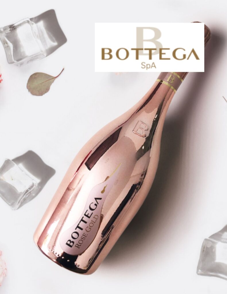 Bouteille de Bottega Rosé Gold, Pinot Nero Spumante Brut Rosé