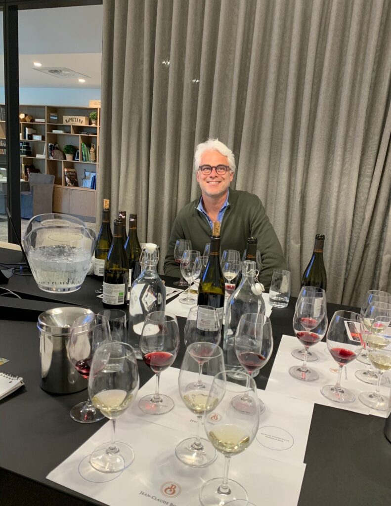 Grégory Patriat Viniculteur maison Jean-Claude Boisset - dégustation chez l'agence Dandurand/Univins