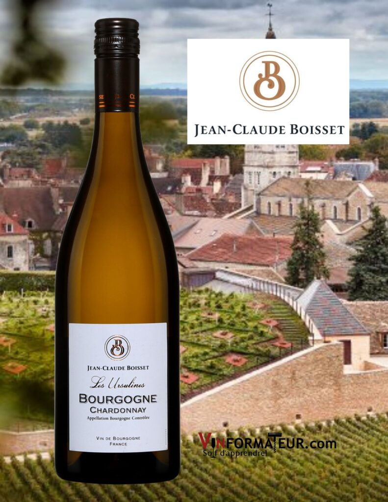 Bouteille de Jean-Claude Boisset, Les Ursulines, France, Bourgogne, Chardonnay, 2020