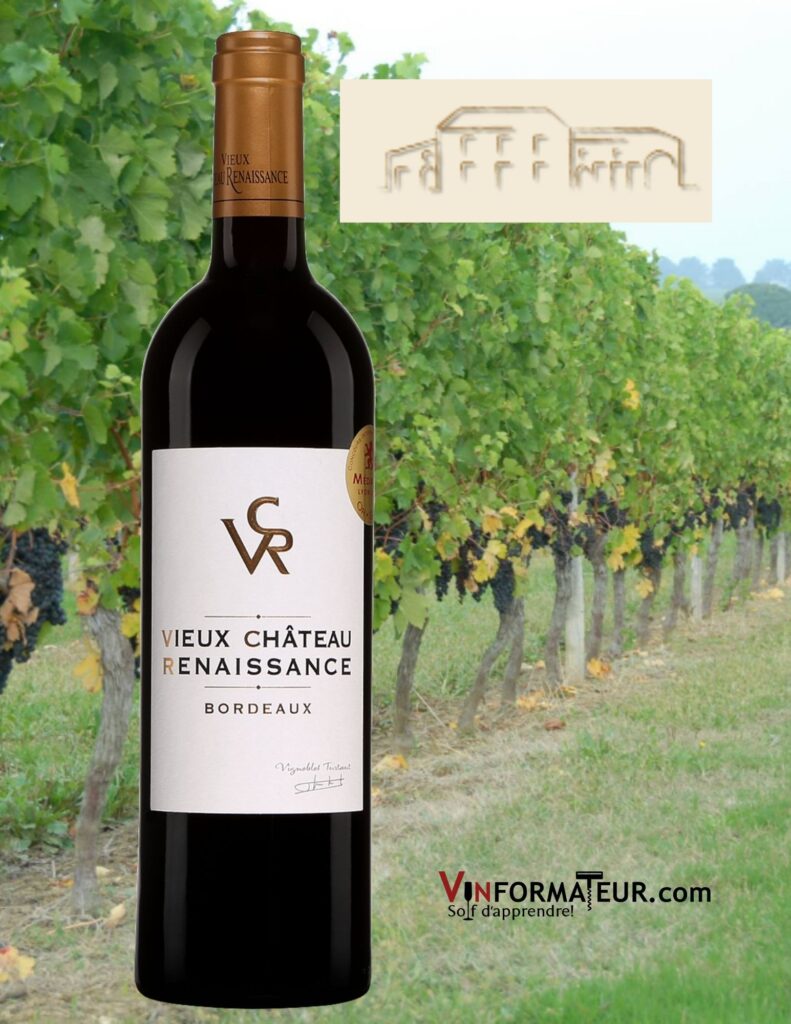 Bouteille de Vieux Château Renaissance, Bordeaux, 2018