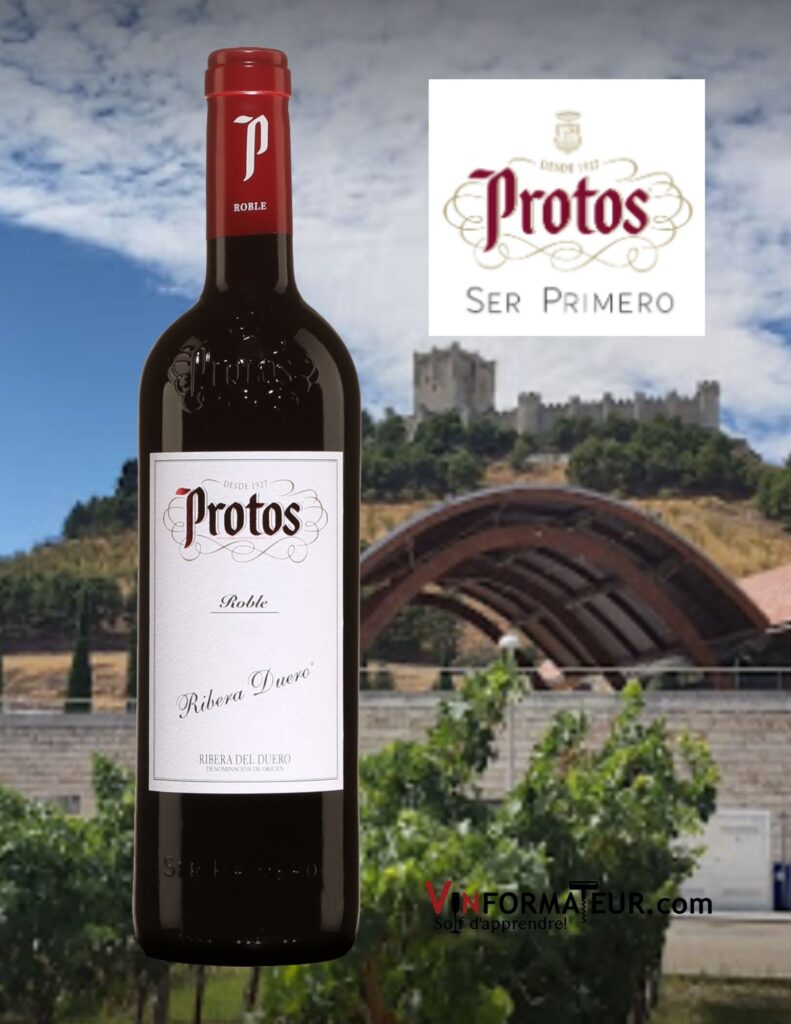 Bouteille de Protos, Roble, Ribera del Duero, Espagne, 2020