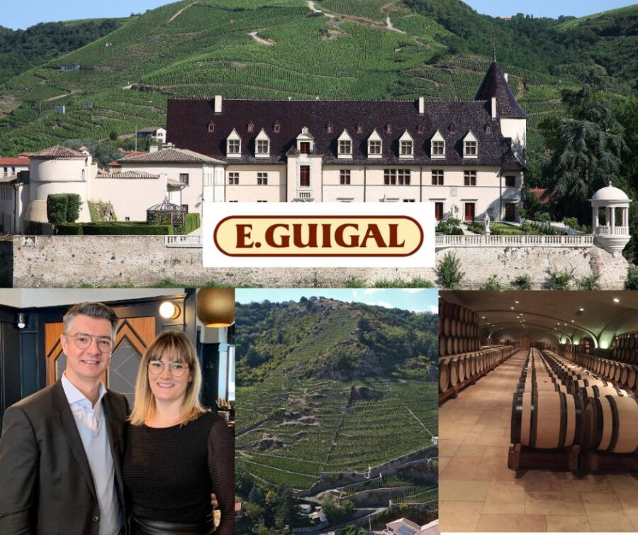 E. Guigal: François et Ève Guigal, château d'Ampuis, vignobles et chai
